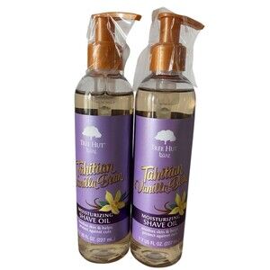 Tree Hut Tahitian Vanilla Bean Moisturizing Shave Oil 7.7oz Lot of 2